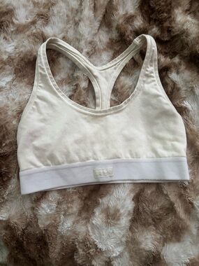 Skims Racerback Sports Bra Size Medium in Bone